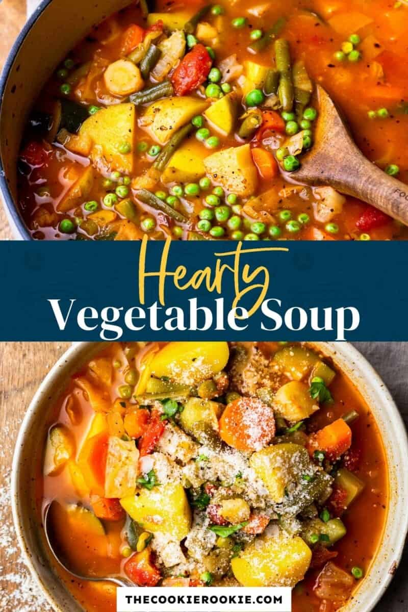 Hearty Vegetable Soup Recipe The Cookie Rookie Vegetable Soup Recipes Hearty Vegetable