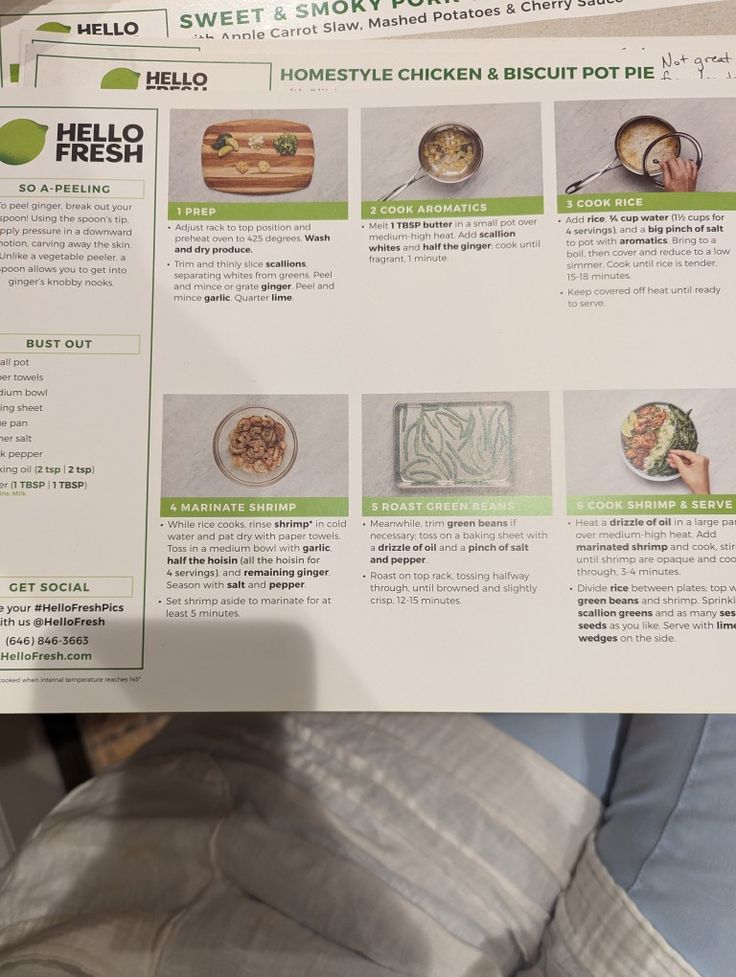 Hello Fresh Recipe Cards Free