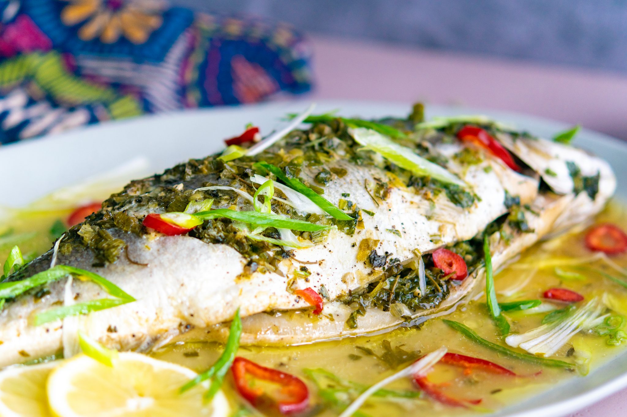 Herb Roasted Whole Branzino Kisses For Breakfast