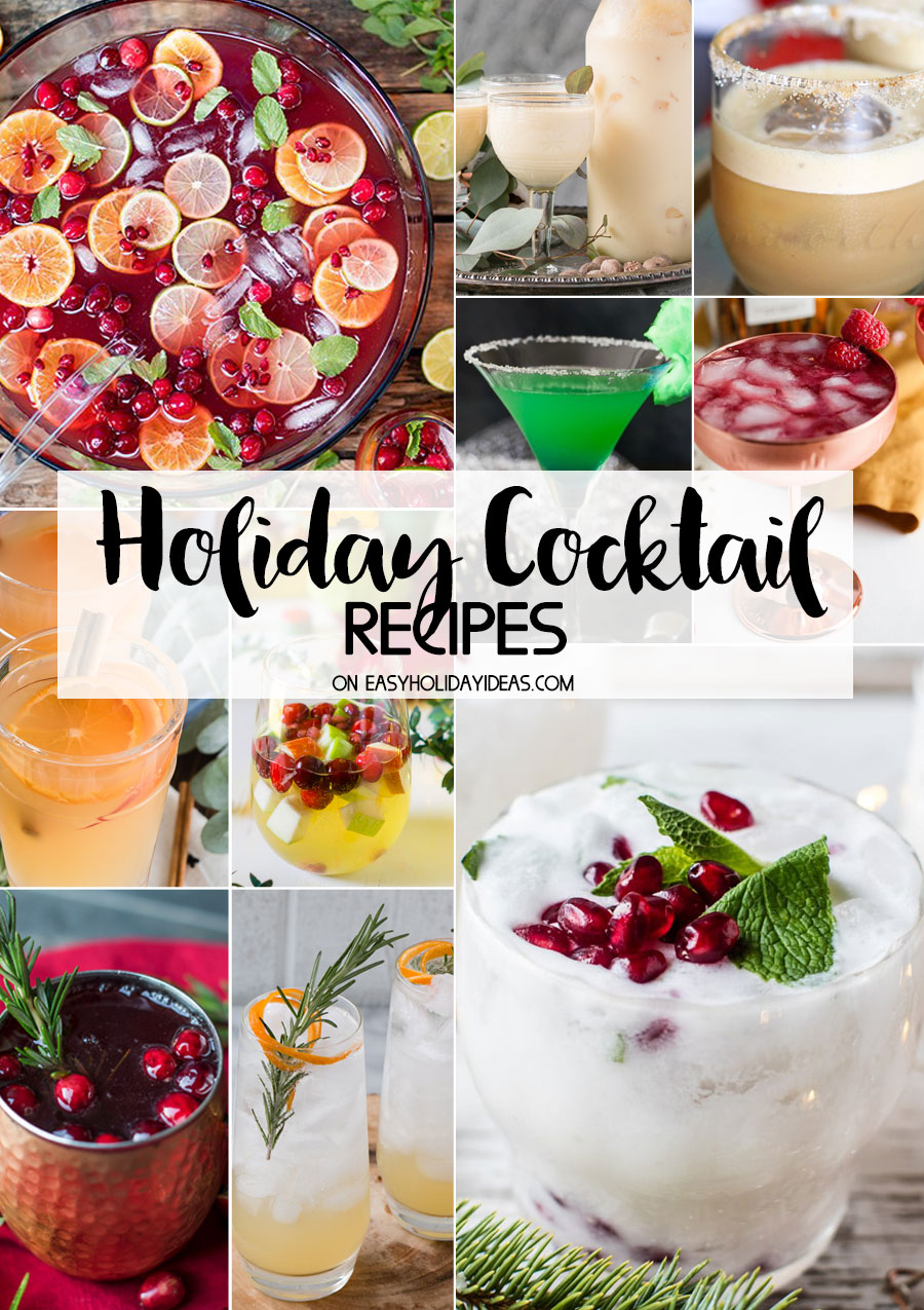 Holiday Drink Recipes Easy Holiday Cocktail Recipes