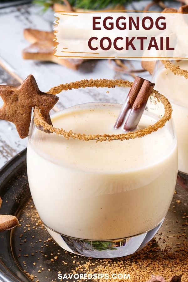 Holiday Eggnog Cocktail Recipe Savored Sips