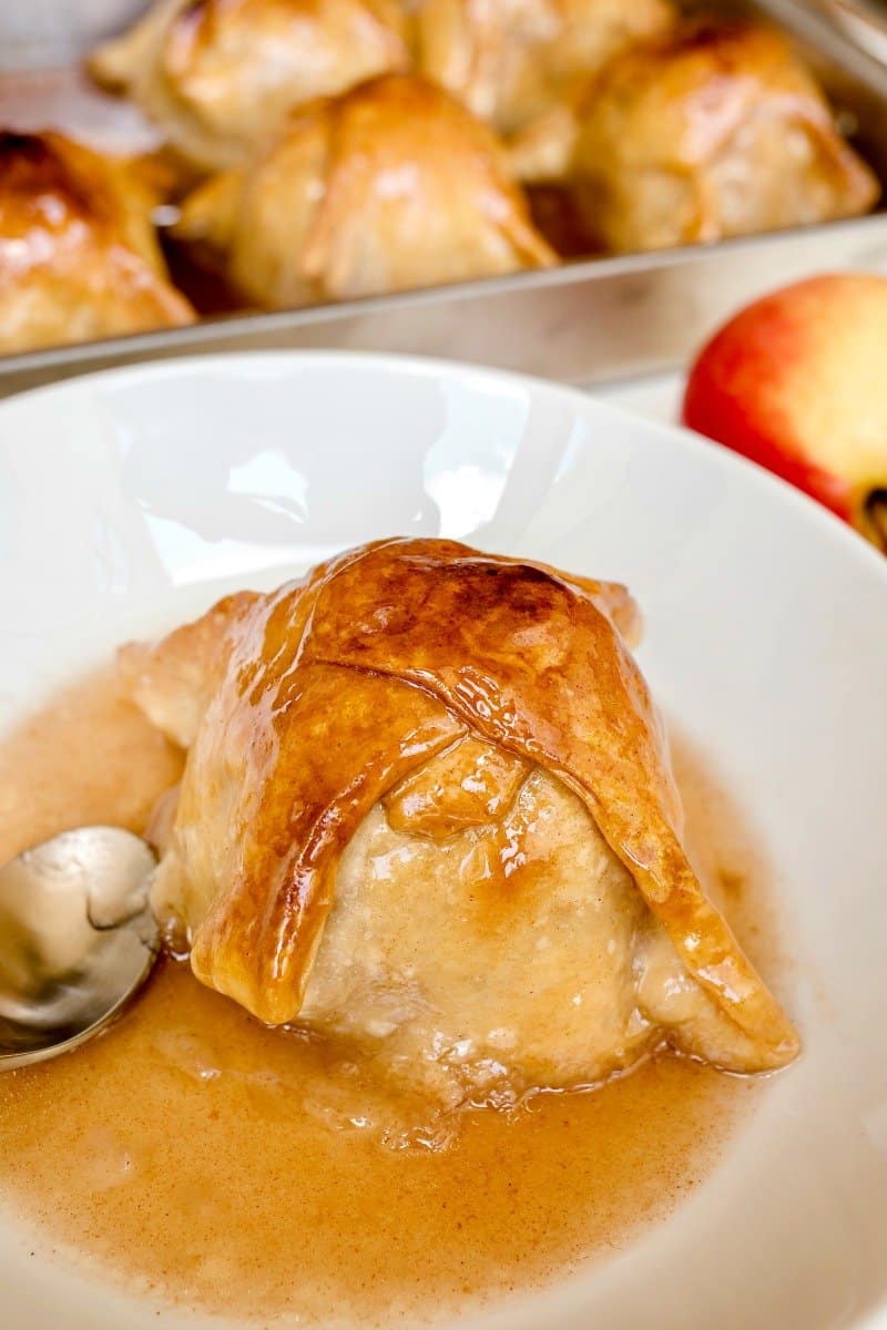 Homemade Apple Dumplings With Puff Pastry Recipe Apple Dumplings