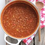 Homemade Baked Beans With Ham And Peppers A Bountiful Kitchen