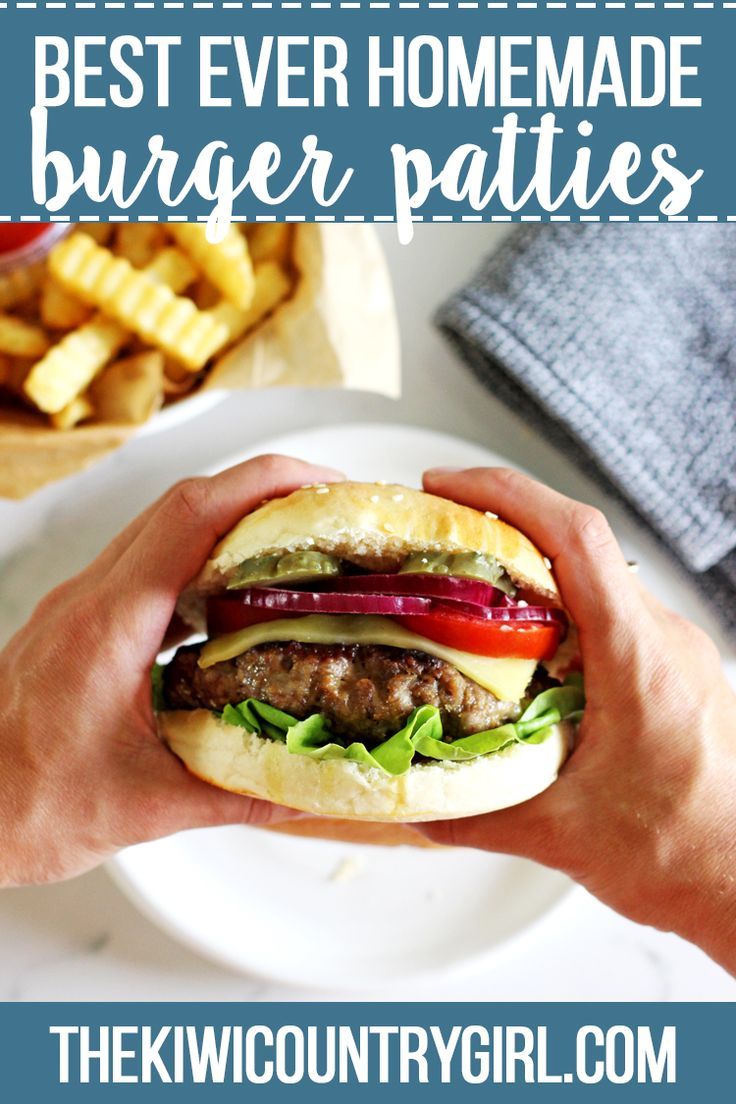 Homemade Beef Burger Patty Recipe