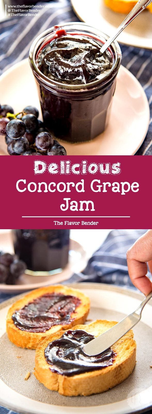 Homemade Concord Grape Jelly Recipe No Pectin The Flavor Bender