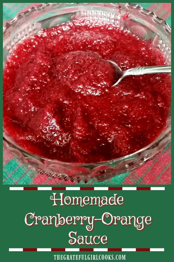 Homemade Cranberry Sauce Recipe Cranbery Orange Sauce