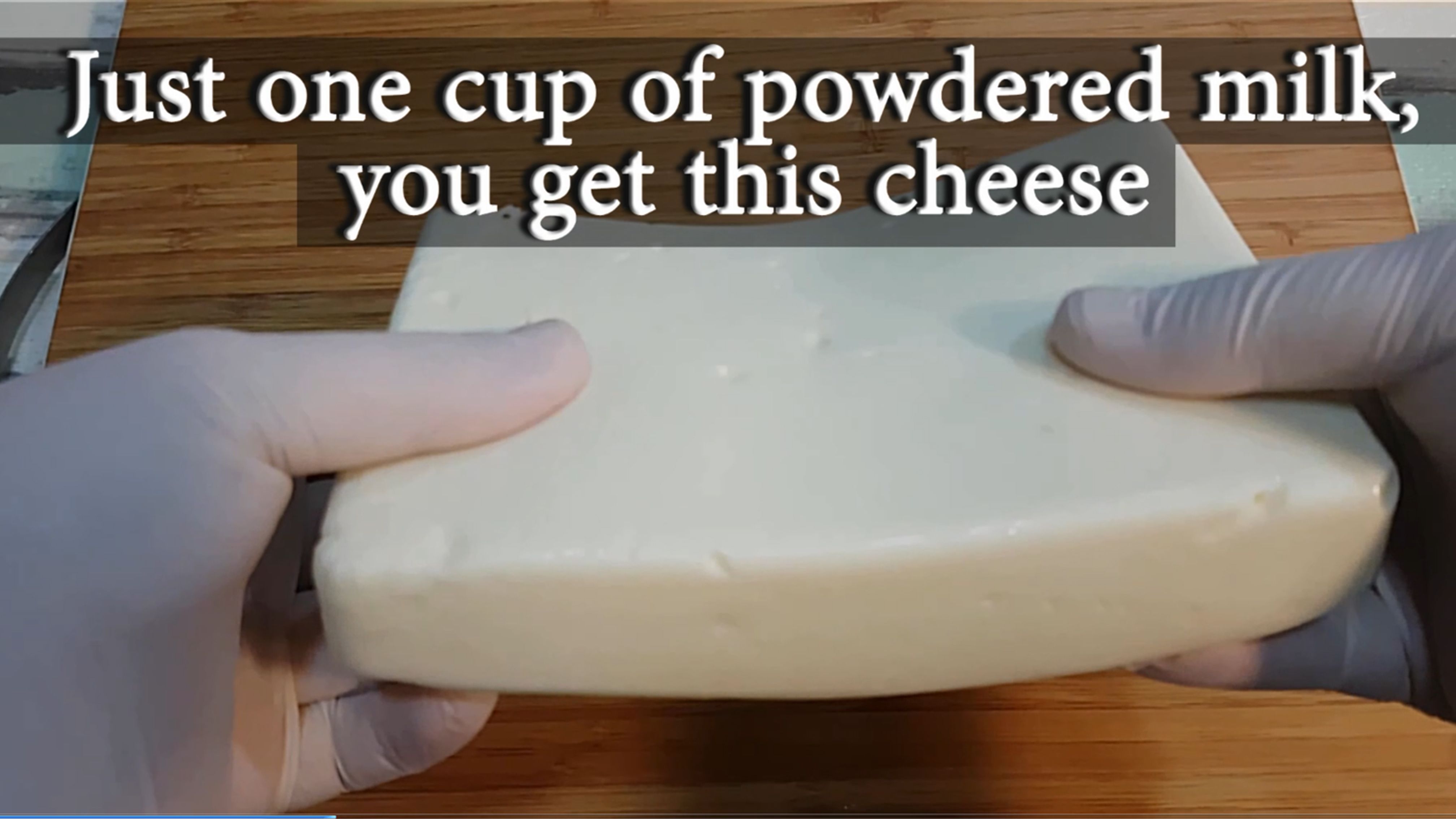 Homemade Delicious Cheese Recipe From A Cup Of Powdered Milk In Minutes Making Cheese At Home