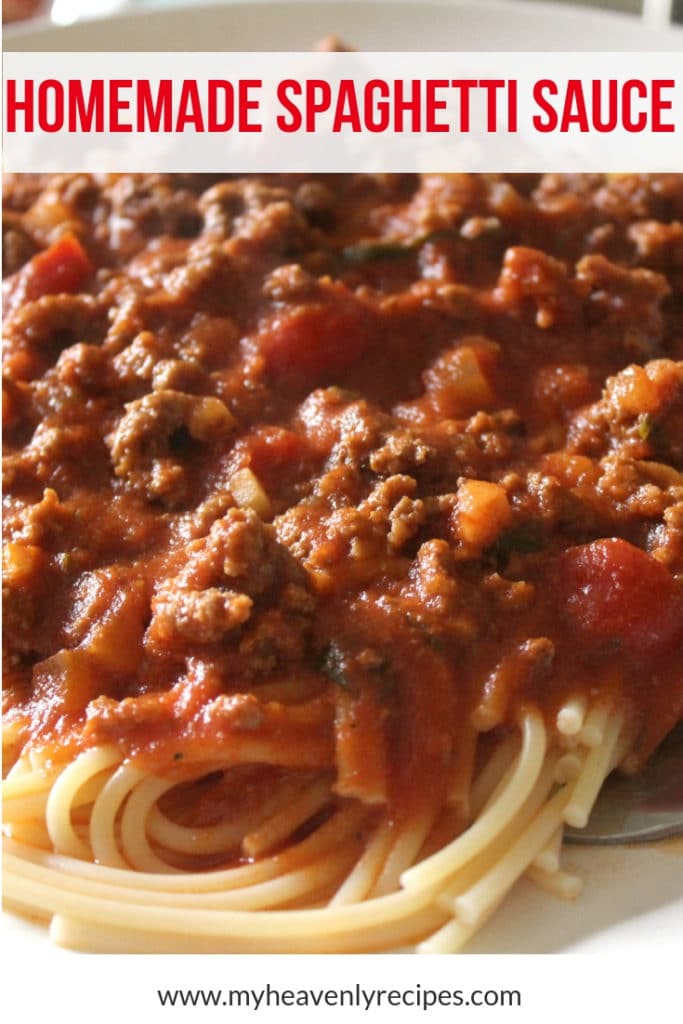 Homemade Italian Spaghetti Sauce Recipe My Heavenly Recipes