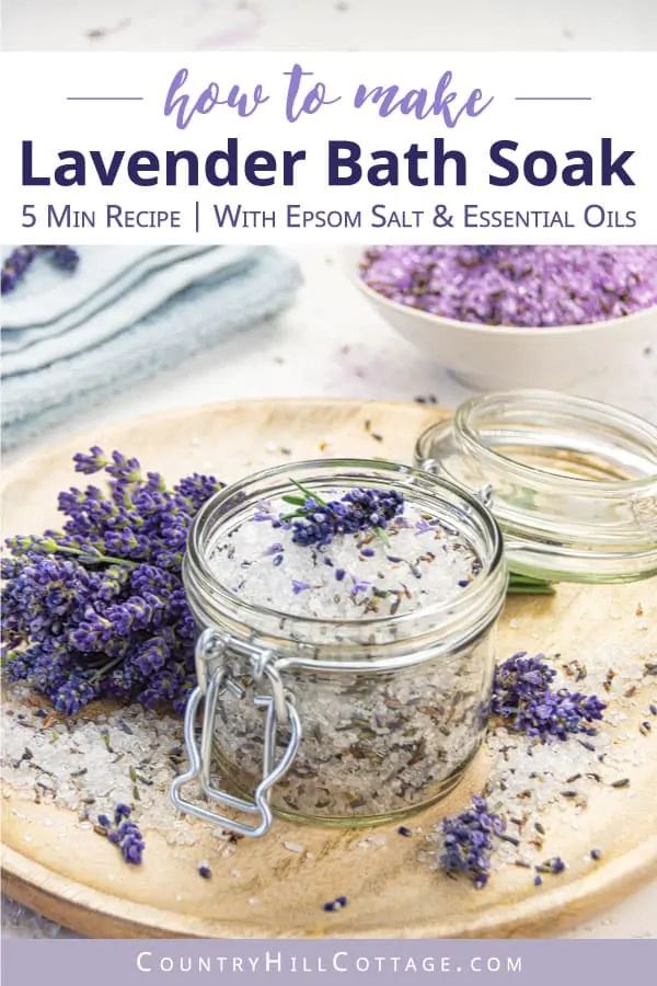 Homemade Lavender Bath Salts Recipe Free Printable Labels