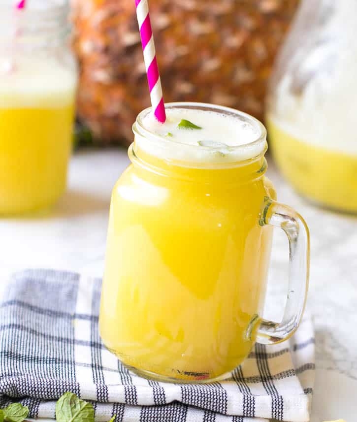 Homemade Pineapple Juice Immaculate Bites