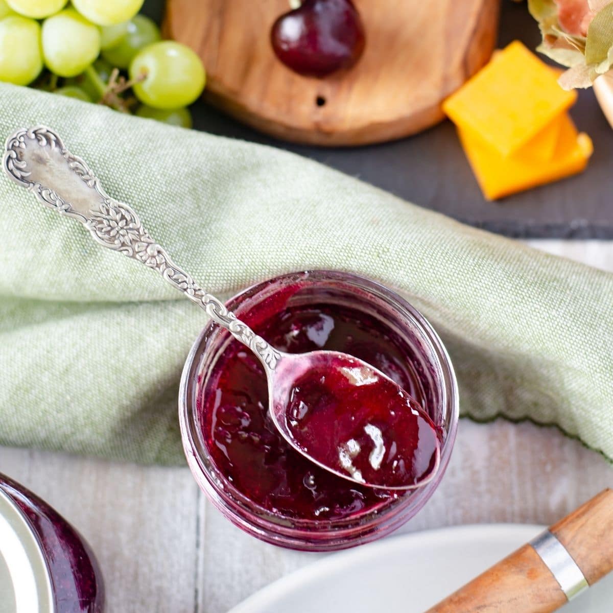 Homemade Sweet Cherry Jam Recipe Flour On My Face