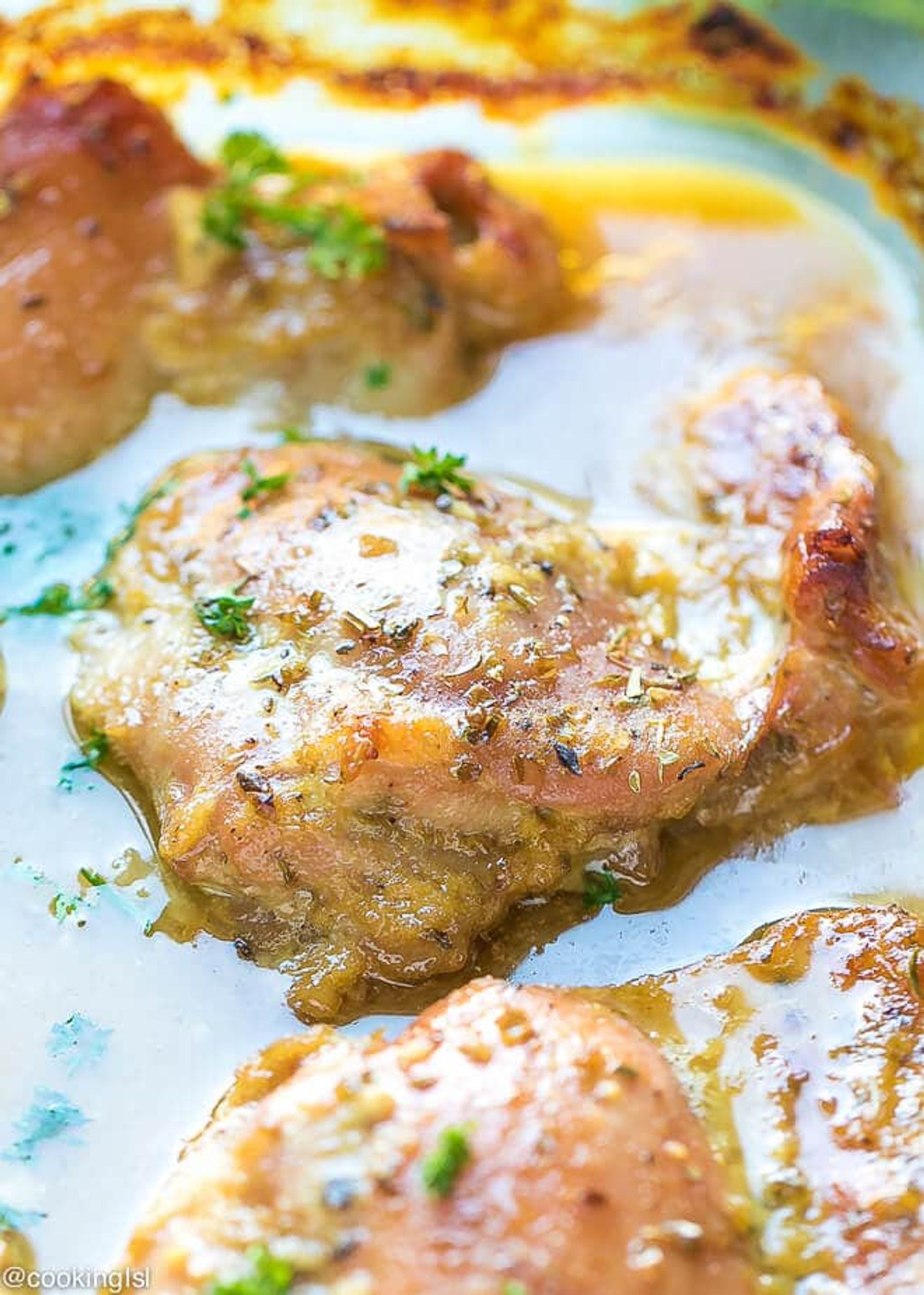 Honey Mustard Chicken Thighs An Easy Oven Baked Recipe