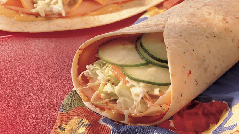 Honey Mustard Turkey Tortillas Recipe From Betty Crocker