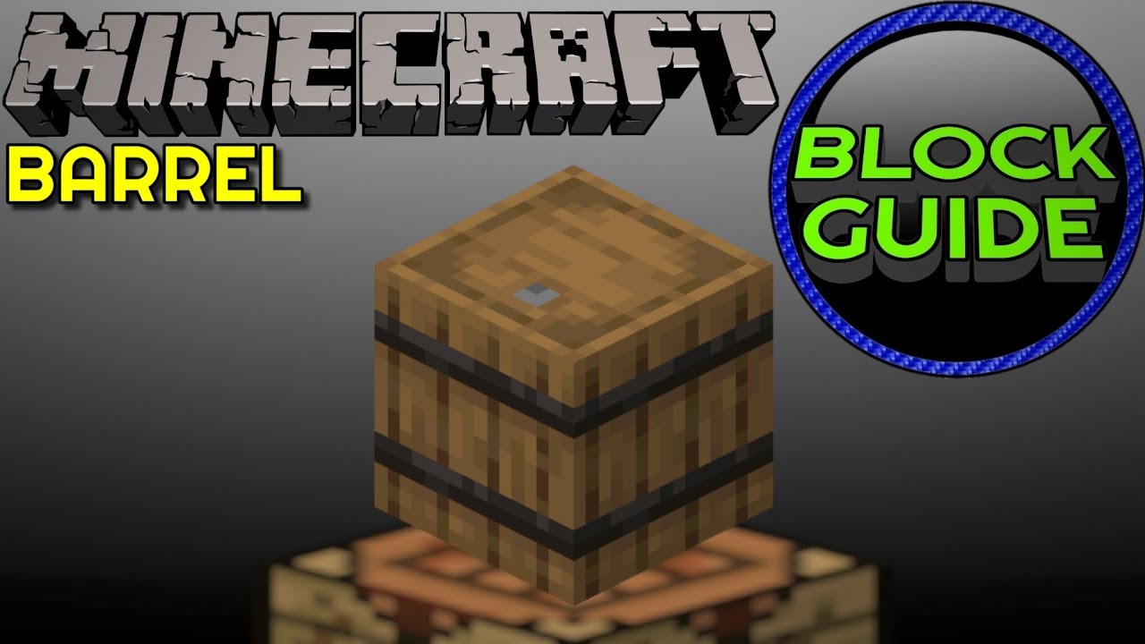 How To Craft A Barrel In Minecraft Youtube