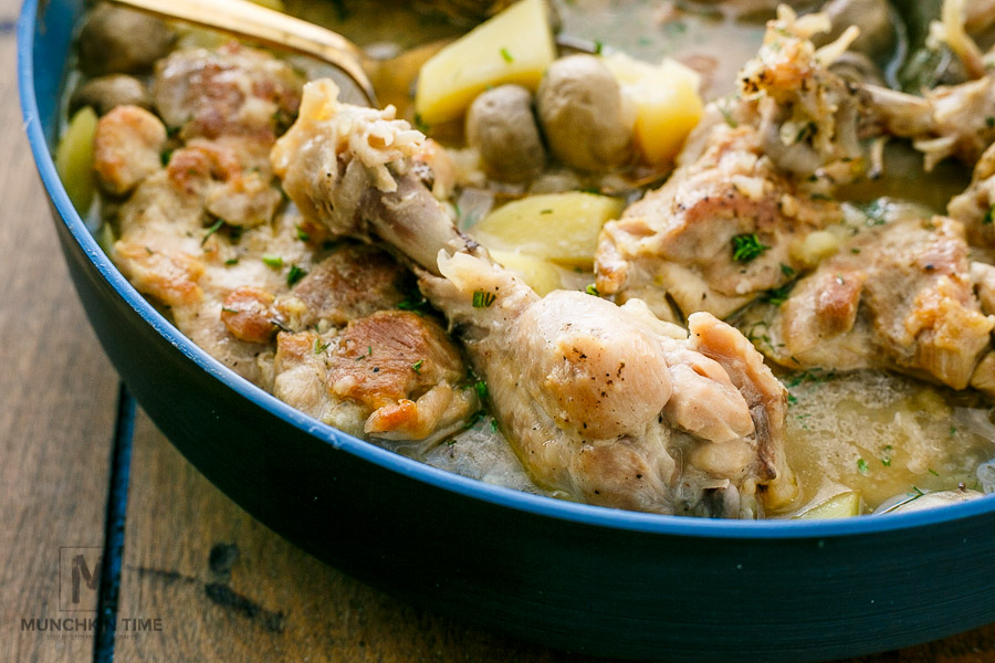 How To Make Chicken Fricassee Easy One Pot Youtube