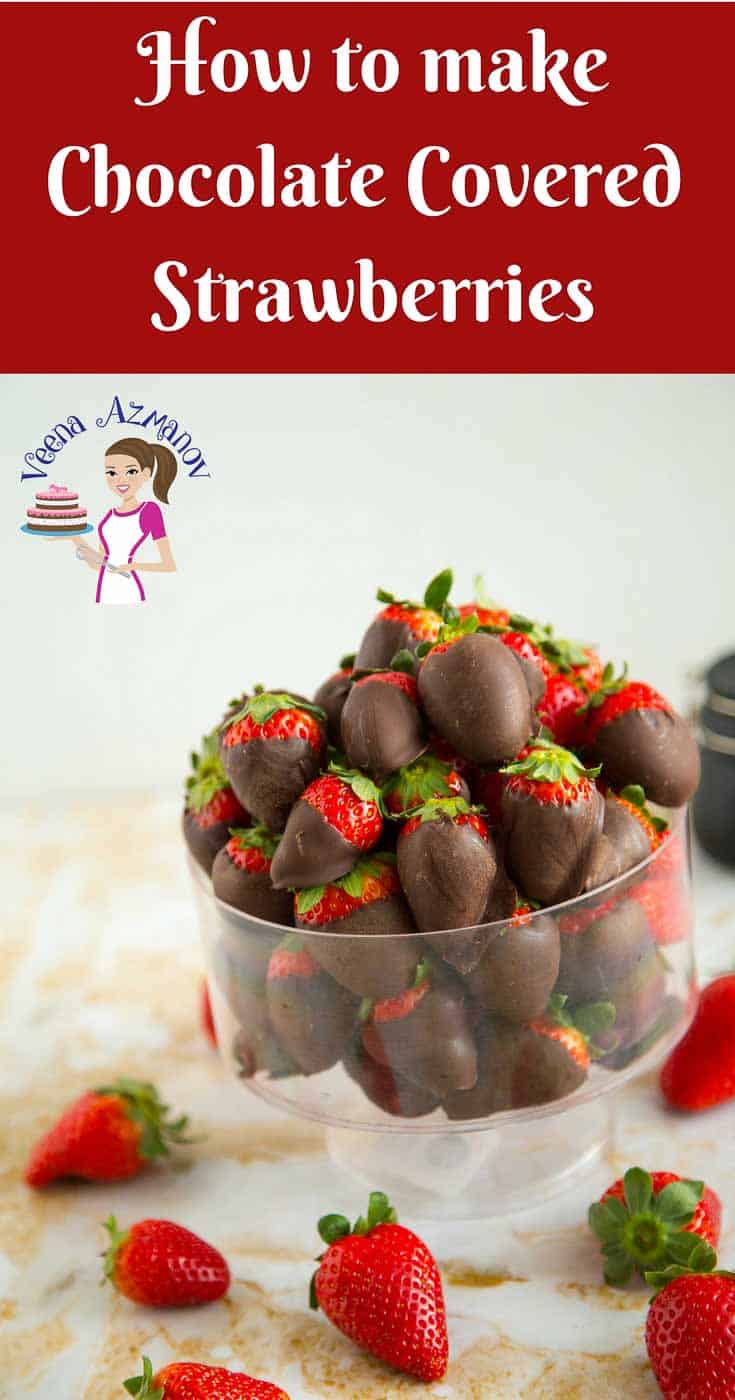 How To Make Chocolate Covered Strawberries Easy Veena Azmanov