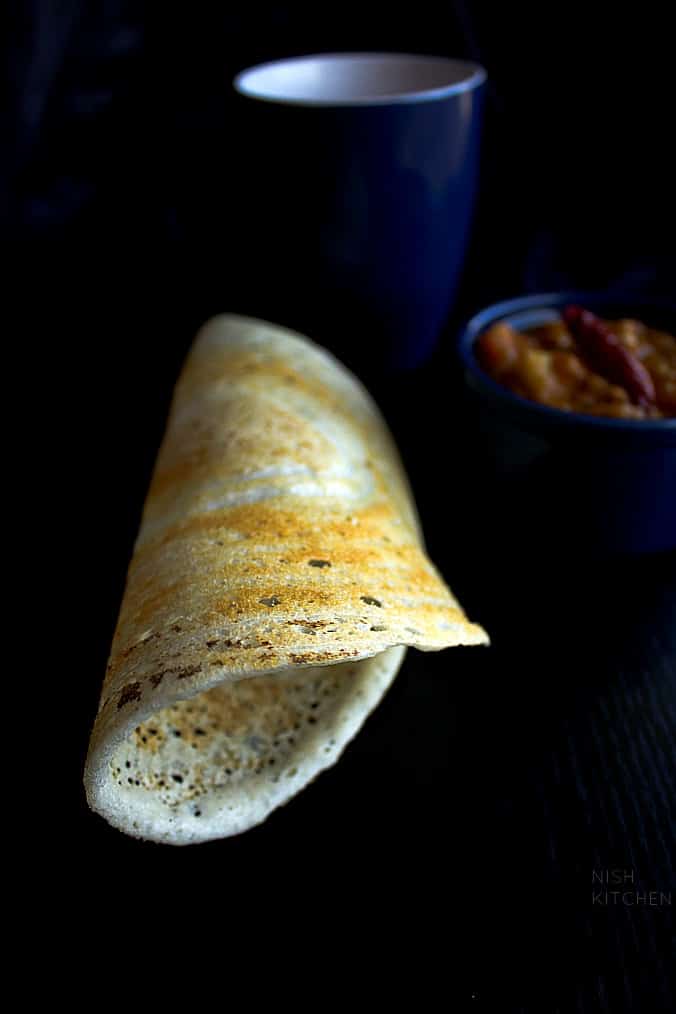 How To Make Dosa Rice And Lentil Crepes Nish Kitchen