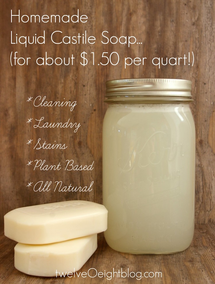 How To Make Liquid Castile Soap Castile Soap Recipes Diy Natural