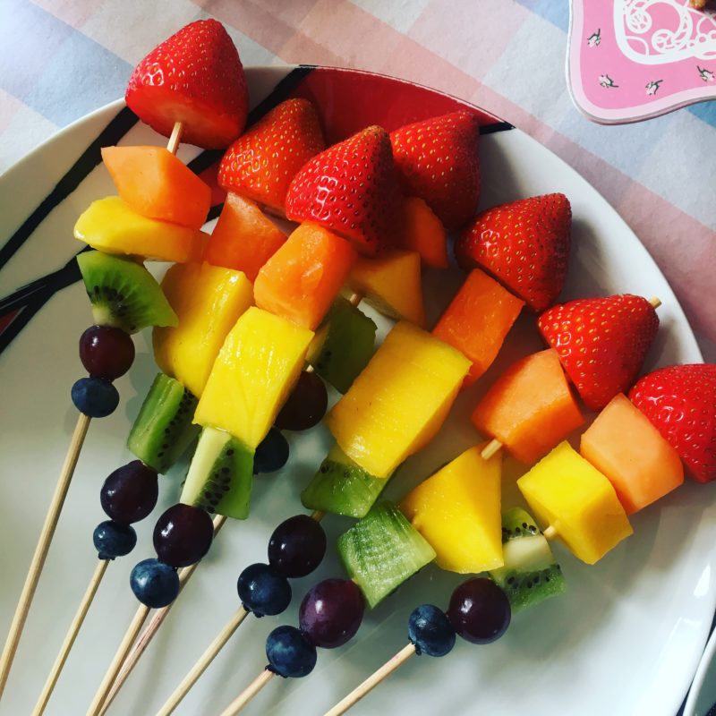 How To Make Rainbow Fruit Kebabs Healthygffamily Com