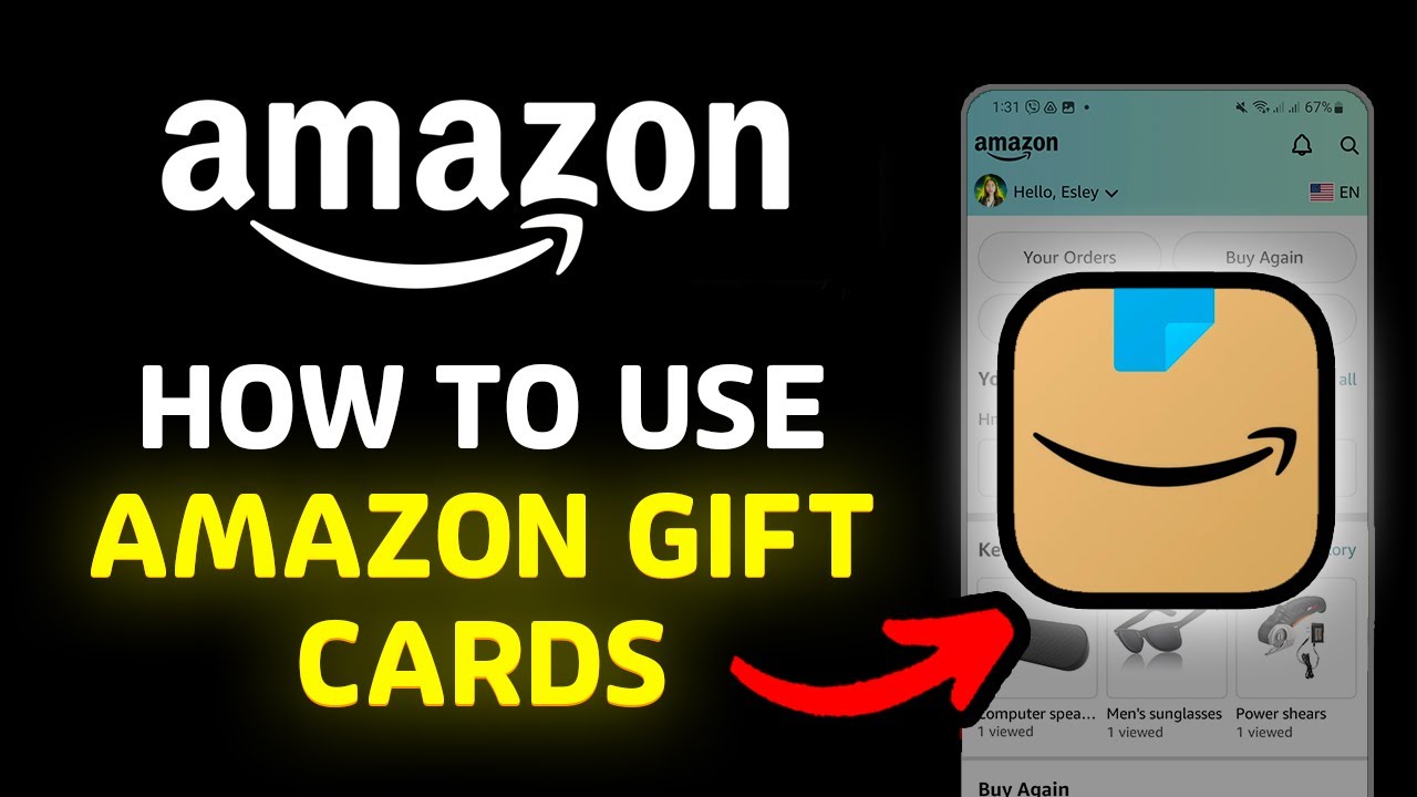 How To Use Amazon Gift Card Youtube