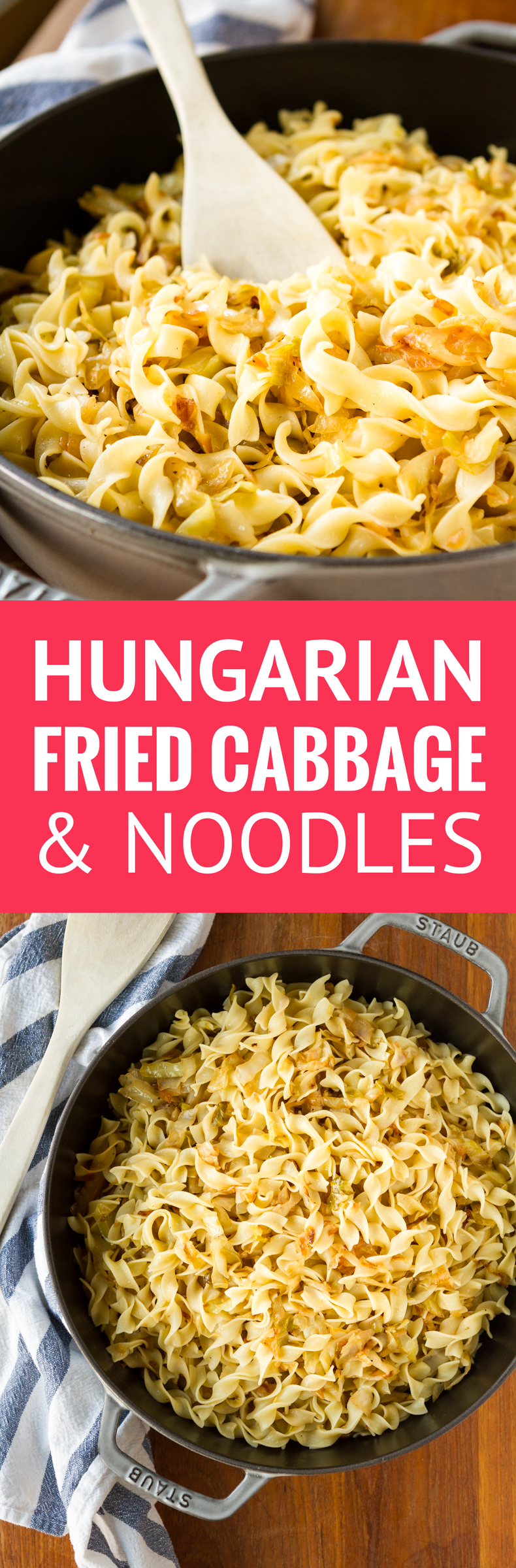 Hungarian Cabbage Noodles With Caramelized Cabbage And Onions