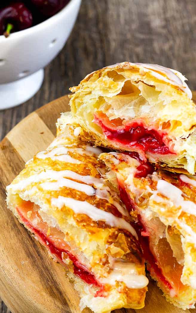 I Know You Guys Love These Easy Cherry Turnovers With Puff Pastry