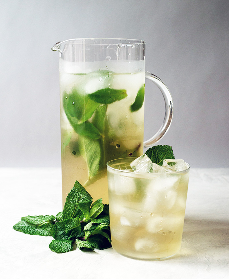 Iced Green Tea With Fresh Mint Oh How Civilized