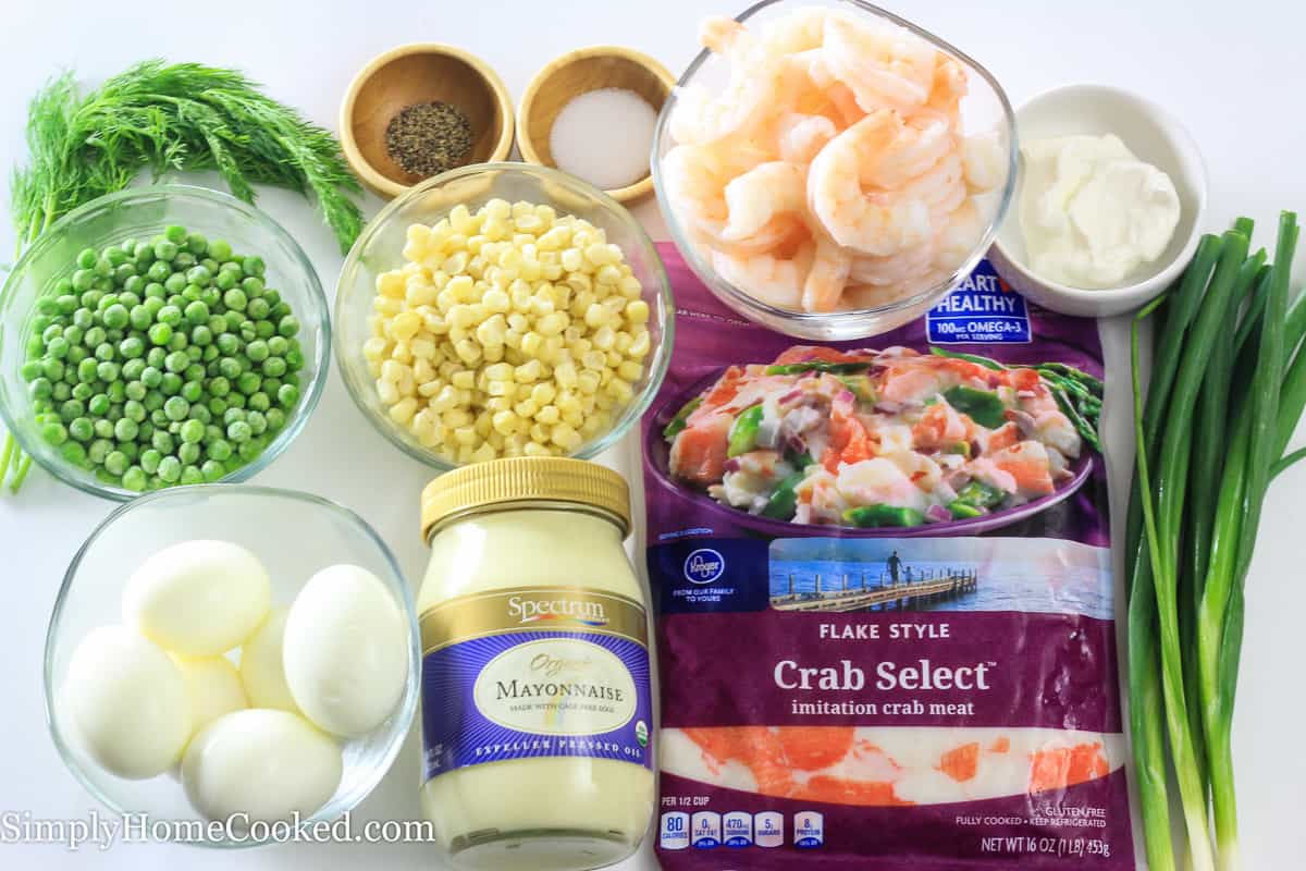 Imitation Crab Salad With Shrimp Recipe Simply Home Cooked