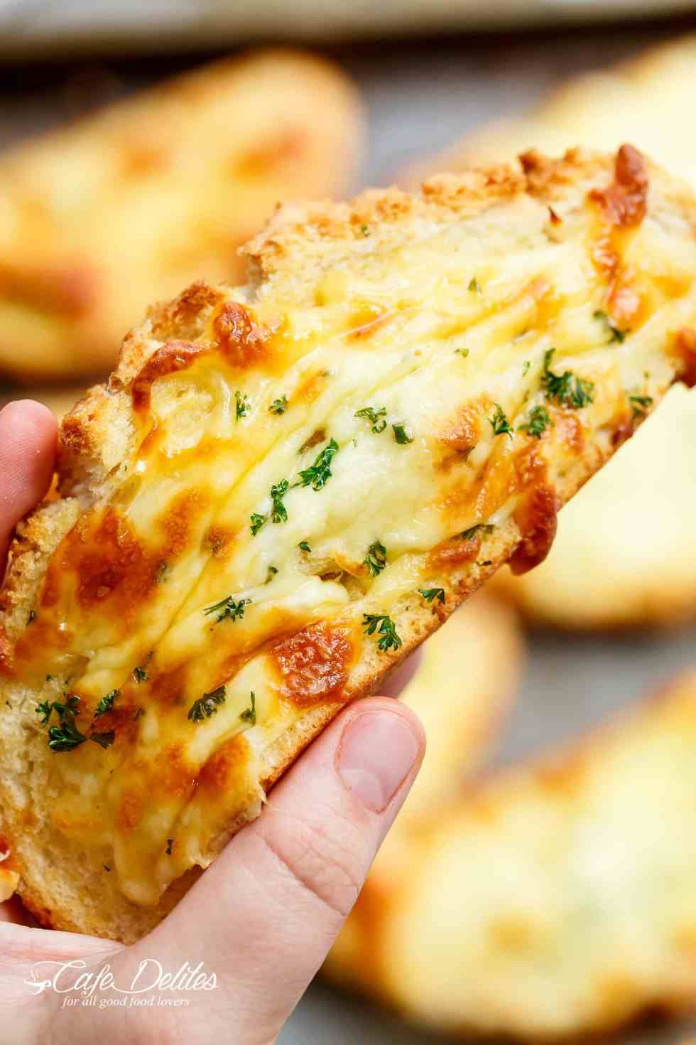 Individual Garlic Cheese Breads Single Serve Recipe Garlic Bread