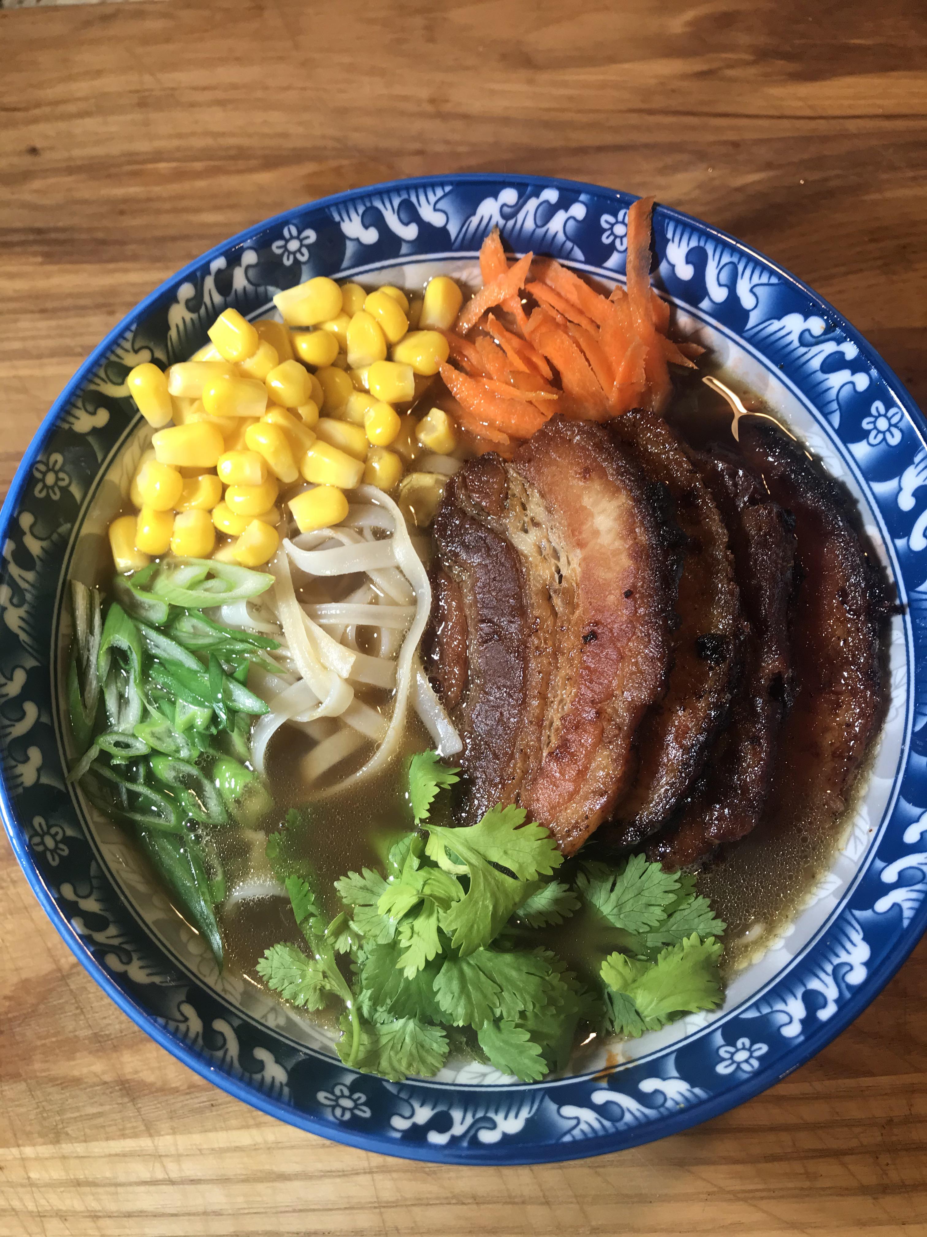 Infused Miso Ramen W Braised Pork Belly Prefect For A Cold Day Made With Canna Oil In The