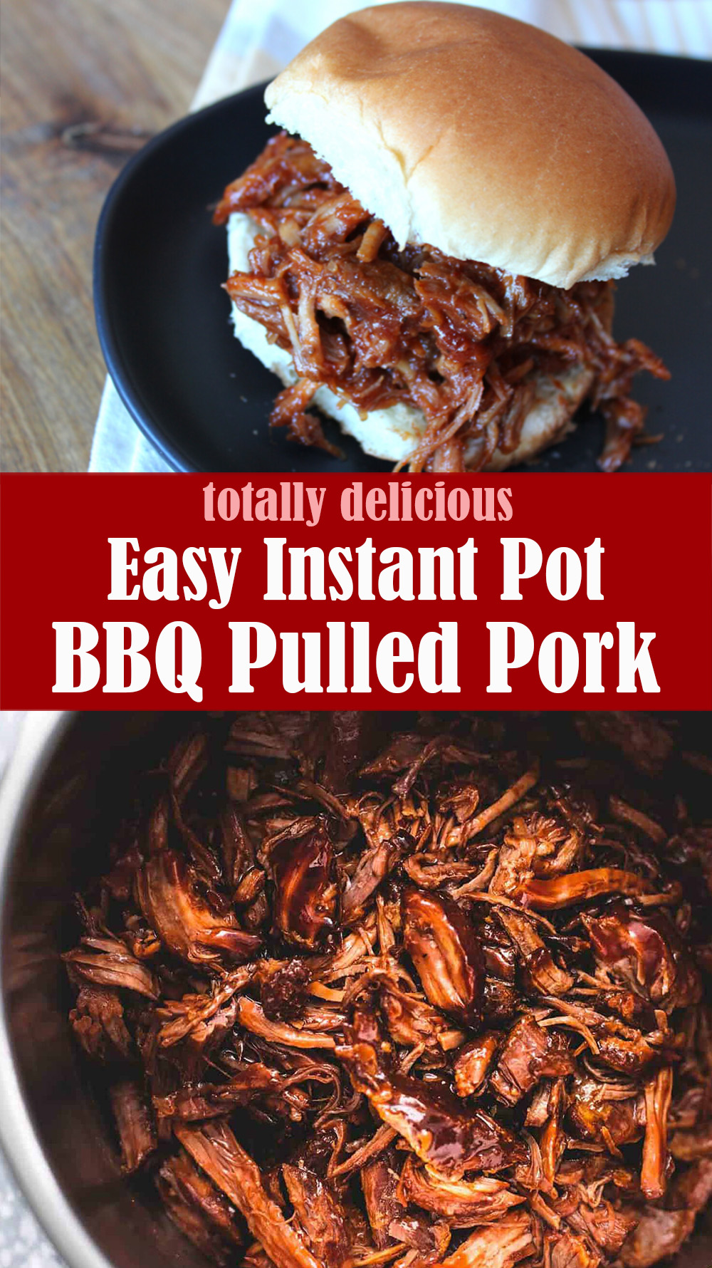 Instant Pot Bbq Pulled Pork Easy Main Dish Recipe Lecremedelacrumb