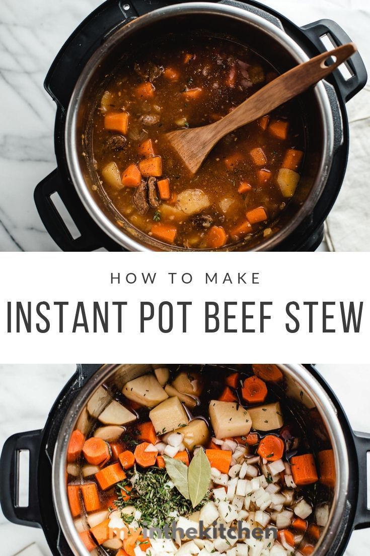 Instant Pot Beef Stew Step By Step Guide Amy In The Kitchen