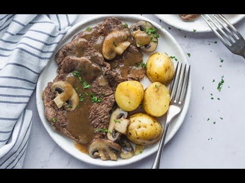 Instant Pot Cube Steak With Potatoes And Mushrooms Cooked In A Flavorful Gravy This Cube Steak