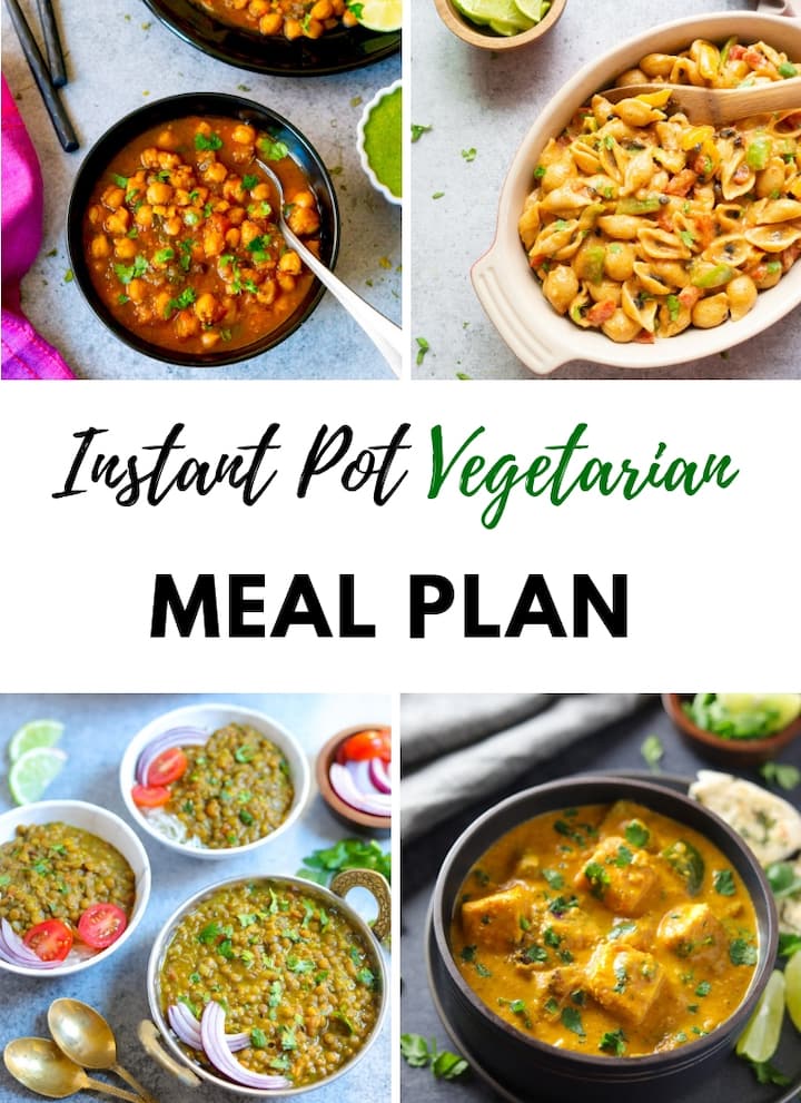 Instant Pot Meal Plan 3 Vegetarian Edition