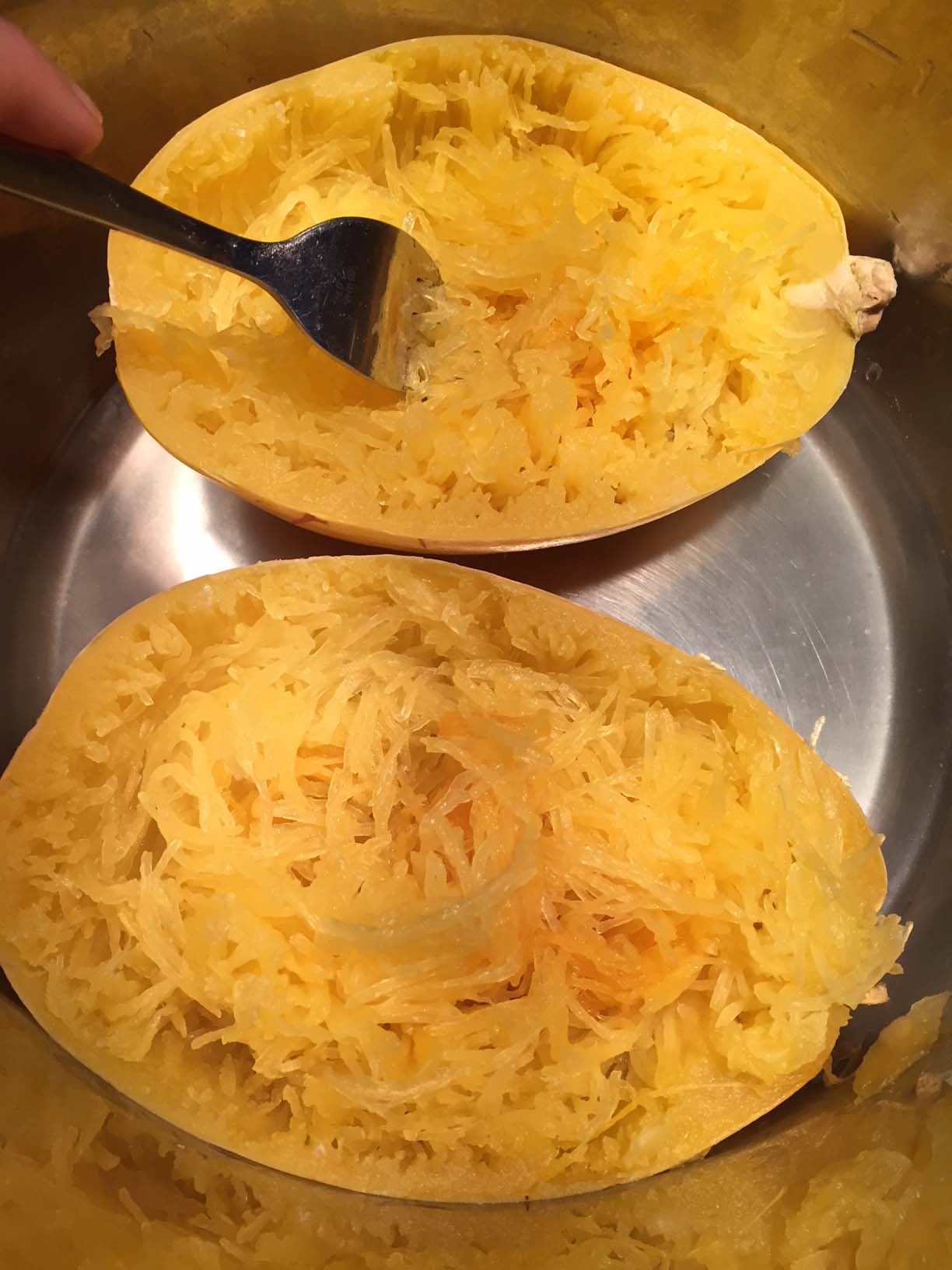 Instant Pot Spaghetti Squash Whole Or Cut In Half Melanie Cooks