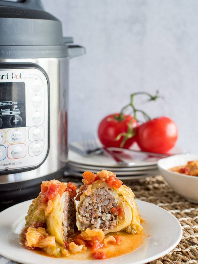 Instant Pot Stuffed Cabbage Rolls Recipe Pressure Cooking Today