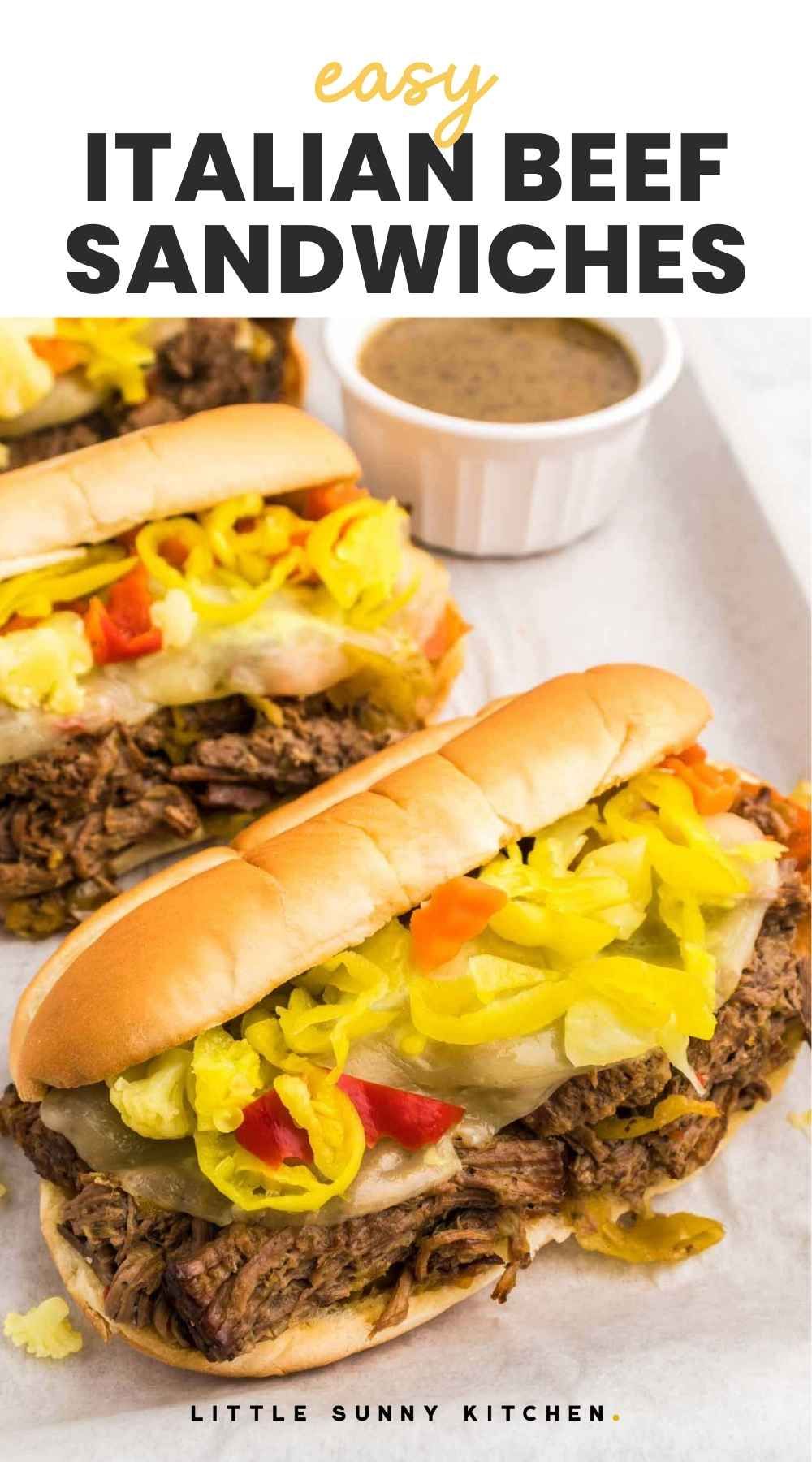 Italian Beef Sandwiches Crock Pot Recipe Little Sunny Kitchen