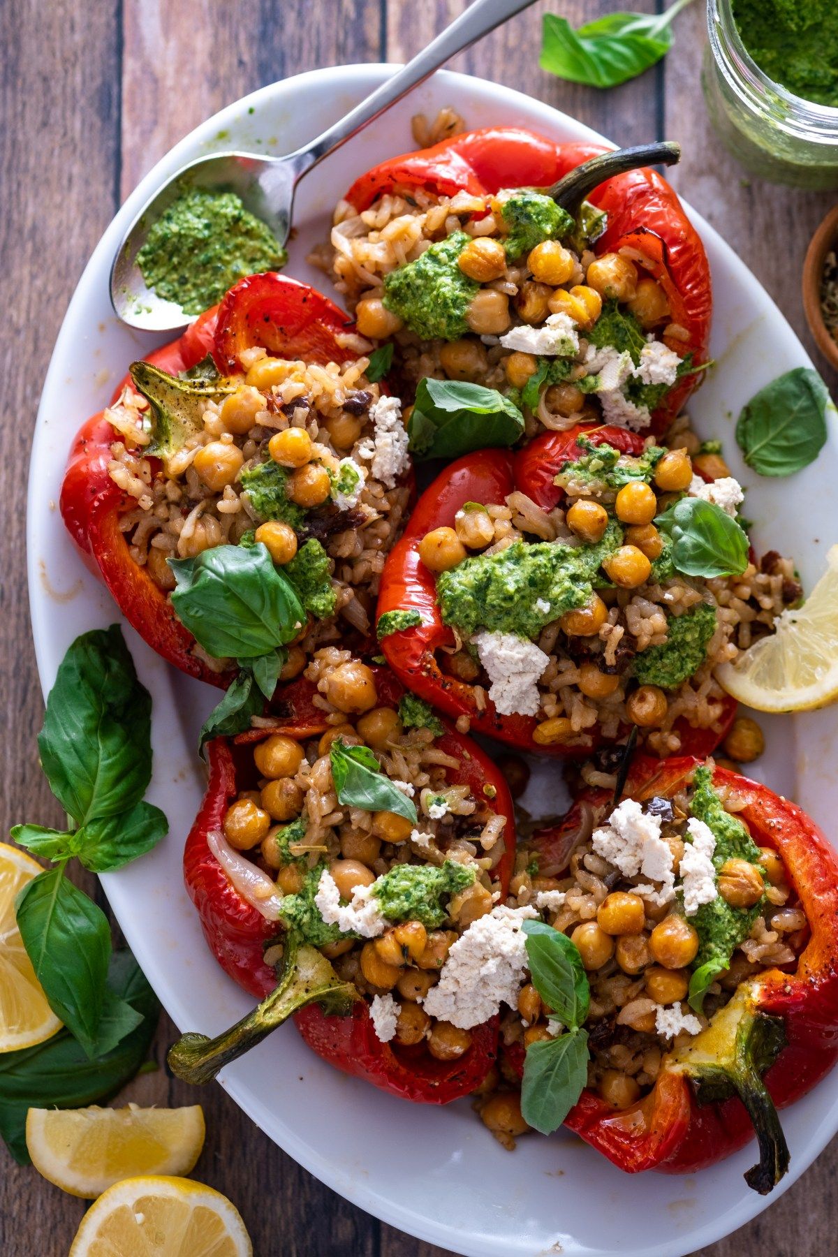 Italian Vegan Stuffed Peppers Best Ever The Simple Veganista