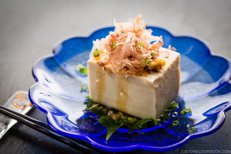 Japanese Chilled Tofu Hiyayakko Recipe Just One Cookbook