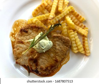 Juicy Grilled Minute Steak Herb Butter Stock Photo 1687807513 Shutterstock