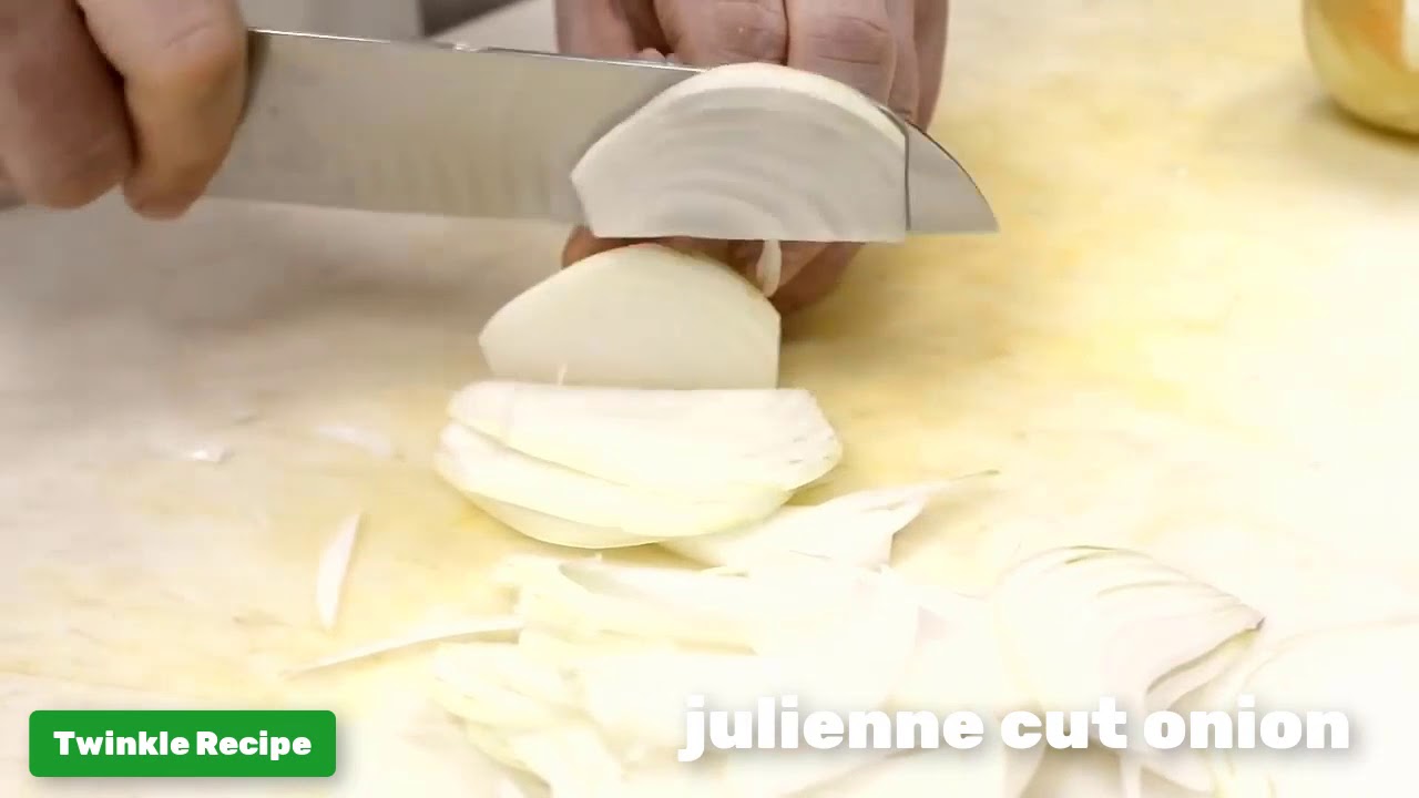 Julienne Cut Onion Twinkle Recipe Youtube