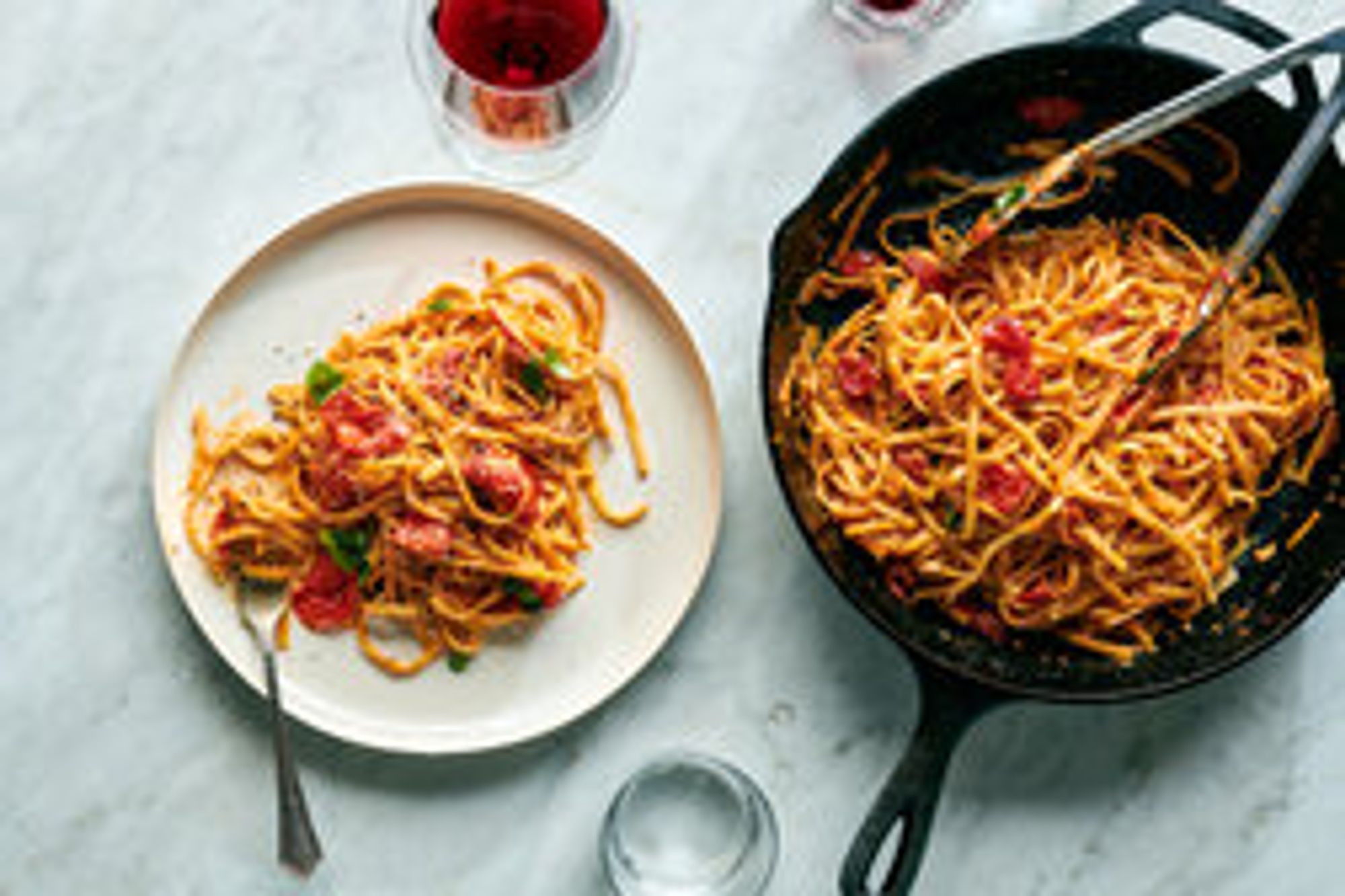 Kale Tomato And Lemon Magic One Pot Spaghetti Recipe Epicurious