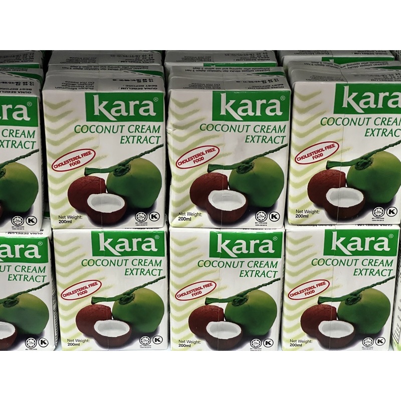 Kara Coconut Milk Cream Extract Ekstrak Krim Kelapa 200Ml Cholesterol Free Food Makanan Bebas