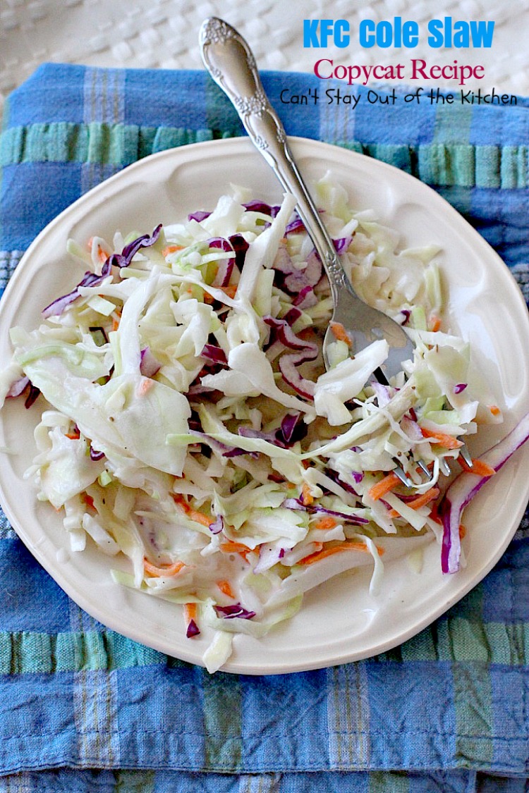 Kfc Cole Slaw Copycat Recipe Can T Stay Out Of The Kitchen