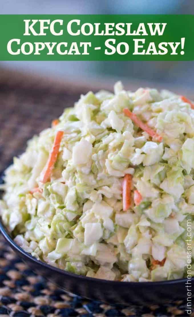 Kfc Coleslaw Copycat Dinner Then Dessert