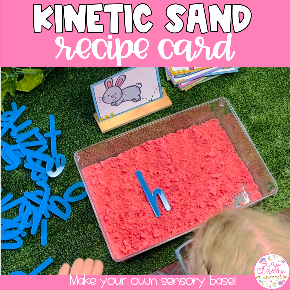 Kinetic Sand Recipe Card Taste Safe Stay Classy Classrooms