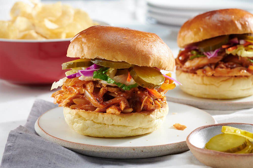 Leftover Bbq Chicken Sandwich Recipe Cook With Campbells Canada