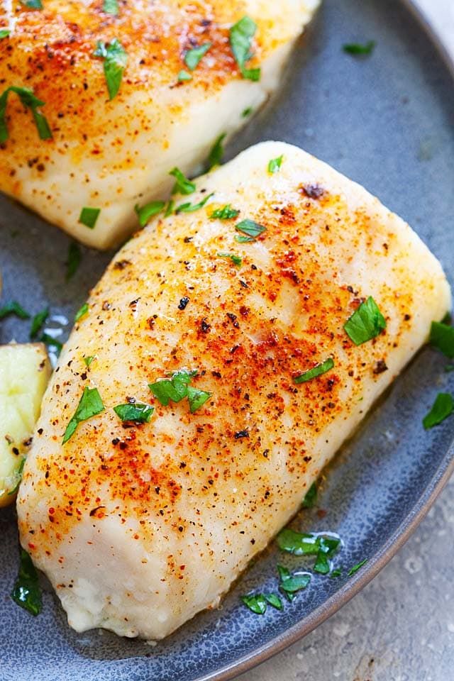 Lemon Parsley Baked Cod Recipe Cod Recipes Baked Cod Recipes