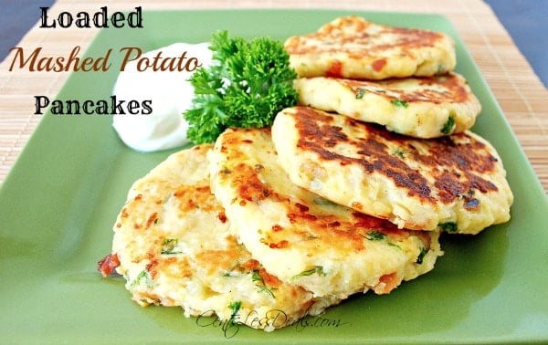 Loaded Mashed Potato Pancakes Recipe 30 Min Side The Shortcut Kitchen