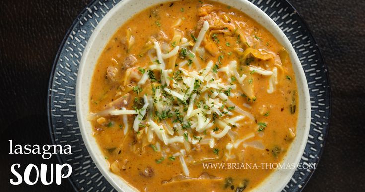 Low Carb Lasagna Soup Thm S Super Filling And Budget Friendly With All Those Comfort Food